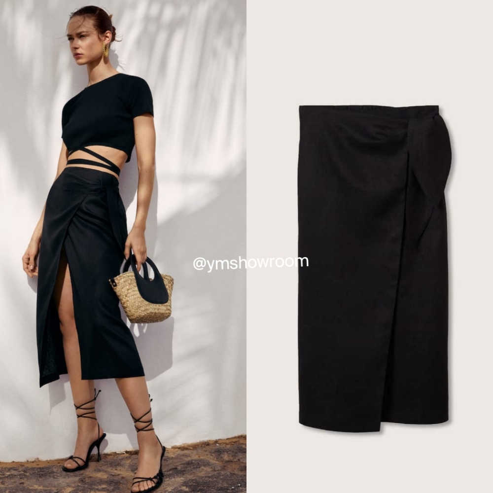 🔥Last 2🔥MANGO Linen skirt